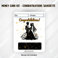 Load image into Gallery viewer, This image show the Congratulations Silhouette Money Card Kit without the money tube.