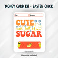 Load image into Gallery viewer, This image shows the Easter Chick Easter Money Card without the money tube.