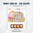 Load image into Gallery viewer, This image shows the Egg Cellent Easter Money Card without the money tube.