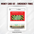 Load image into Gallery viewer, This image shows the money tube attached to the Emergency Funds money card.
