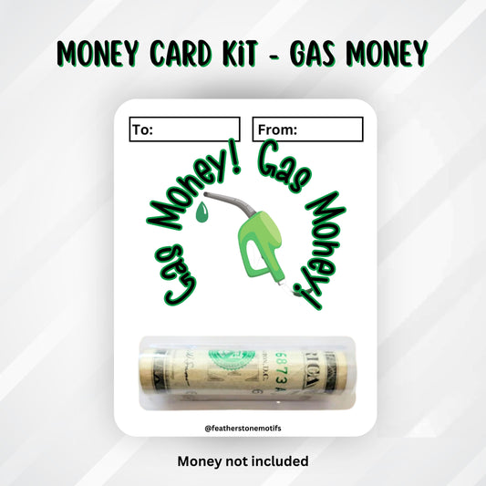This image shows the money tube attached to the Gas Money 2 Money Card.