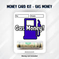 Load image into Gallery viewer, This image shows the money tube attached to the Gas Money 3 Money Card.
