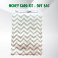 Load image into Gallery viewer, This image shows the gift bag included with the Pontoon Money Card Kit.