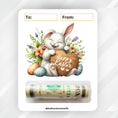 Load image into Gallery viewer, This image shows the money tube attached to the Happy Easter 1 Easter Money Card.