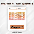 Load image into Gallery viewer, This image shows the Happy Retirement 2 Retirement Money Card Kit without the money tube.