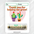 Load image into Gallery viewer, This image shows the Helping me grow Teacher Money Card Kit.