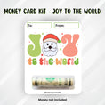 Load image into Gallery viewer, This image shows the money tube attached to the Joy to the World money card.