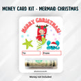 Load image into Gallery viewer, This image shows the money tube attached to the Mermaid money card.