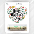 Load image into Gallery viewer, This image shows the Flower Heart Mother's Day Money Card Kit.