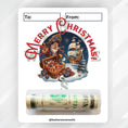 Load image into Gallery viewer, This image shows the money tube attached to the Pirate Christmas Money Card.