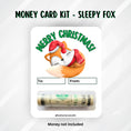 Load image into Gallery viewer, This image shows the money tube attached to the Sleepy Fox Money Card.