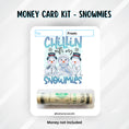Load image into Gallery viewer, This image shows the money tube attached to the Snowmies Money Card.