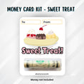 Load image into Gallery viewer, This image shows the money tube attached to the Sweet Treat Money Card.