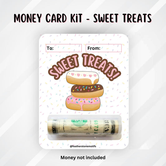 This image shows the money tube attached to the Sweet Treats Money Card.