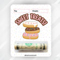 Load image into Gallery viewer, This image shows the money tube attached to the Sweet Treats Money Card.