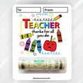 Load image into Gallery viewer, This image shows the Thanks For All You Do Teacher Money Card Kit.