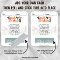 Load image into Gallery viewer, This image shows the Thank You So Much Teacher Money Card Kit with the money tube removed.