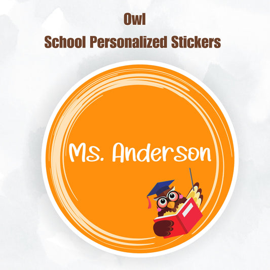 This cover image shows the personalized school sticker on a cloudy background.