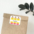 Load image into Gallery viewer, This image shows the personalized school sticker on a paper bag.