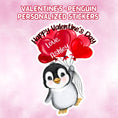 Load image into Gallery viewer, This cover page shows the personalized valentine sticker on a pink cloudy background.
