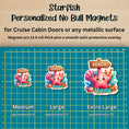 Load image into Gallery viewer, This image shows the 3 Starfish magnet sizes - medium approx. 4", large approx. 5", and extra large approx. 7.5".