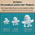 Load image into Gallery viewer, This image shows the Octopus magnet in 3 sizes - medium, large, and extra large.