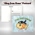 Load image into Gallery viewer, This image shows the Ahoy from Home! postcard with a pirate fish.