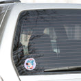 Load image into Gallery viewer, This image shows the gnome with a popsicle on the back window of a car.