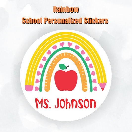 This cover image shows the personalized school sticker on a cloudy background.