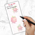 Load image into Gallery viewer, This image shows the To-Do List Notepad - Raspberry with a list started.