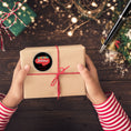 Load image into Gallery viewer, This image shows a package with the Personalized Holiday Stickers - Retro Holidays on it.