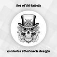 Load image into Gallery viewer, This image shows one of the Steampunk Sugar Skull designs.