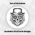 Load image into Gallery viewer, This image shows one of the Steampunk Sugar Skull designs.