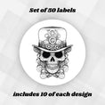 Load image into Gallery viewer, This image shows one of the Steampunk Sugar Skull designs.