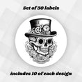 Load image into Gallery viewer, This image shows one of the Steampunk Sugar Skull designs.