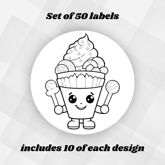 This image shows one of the Kawaii Sweet Treat designs.