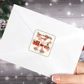 Load image into Gallery viewer, This image shows the Personalized Holiday Stickers - Sweet Holiday Season on the back of an envelope.