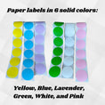 Load image into Gallery viewer, This image shows the six solid colors available for the Dragon labels.
