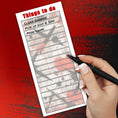 Load image into Gallery viewer, This image shows a list started on the Things to do Notepad - Trash Polka.