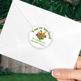 Load image into Gallery viewer, This image shows the back of an envelope with the "You're invited" sticker applied.
