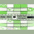 Load image into Gallery viewer, Scrapbookers, this is what you've been looking for! This green themed baby bundle has 30 unique images that can be printed or used as digital backgrounds.