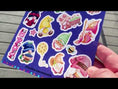 Load and play video in Gallery viewer, Magical World Sparkle Sticker Sheet