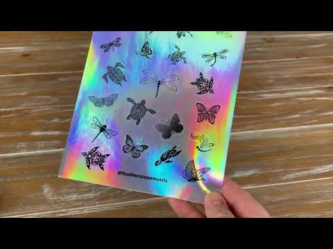 Mythical Creatures Holographic Sticker Sheet