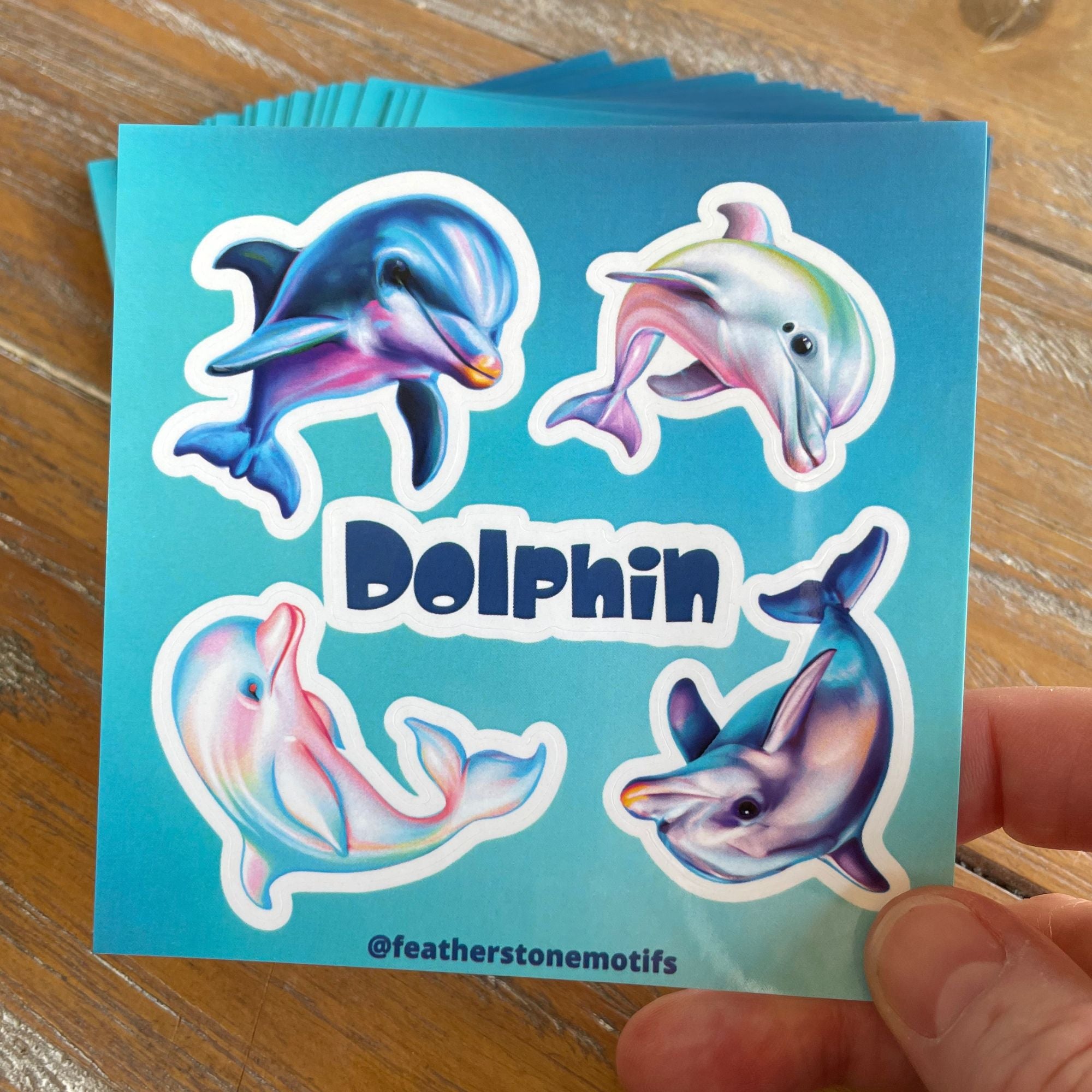 This image shows the Dolphin mini sheet