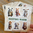 Load image into Gallery viewer, This images shows the Keeping Warm mini sheet
