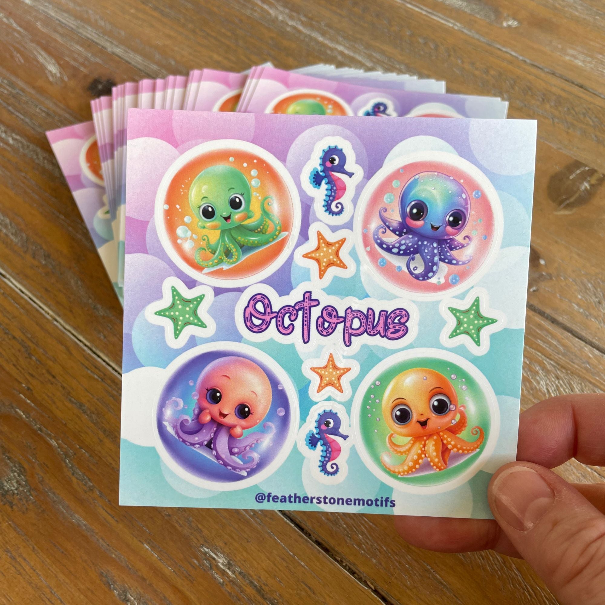 This image shows the Octopus mini sheet
