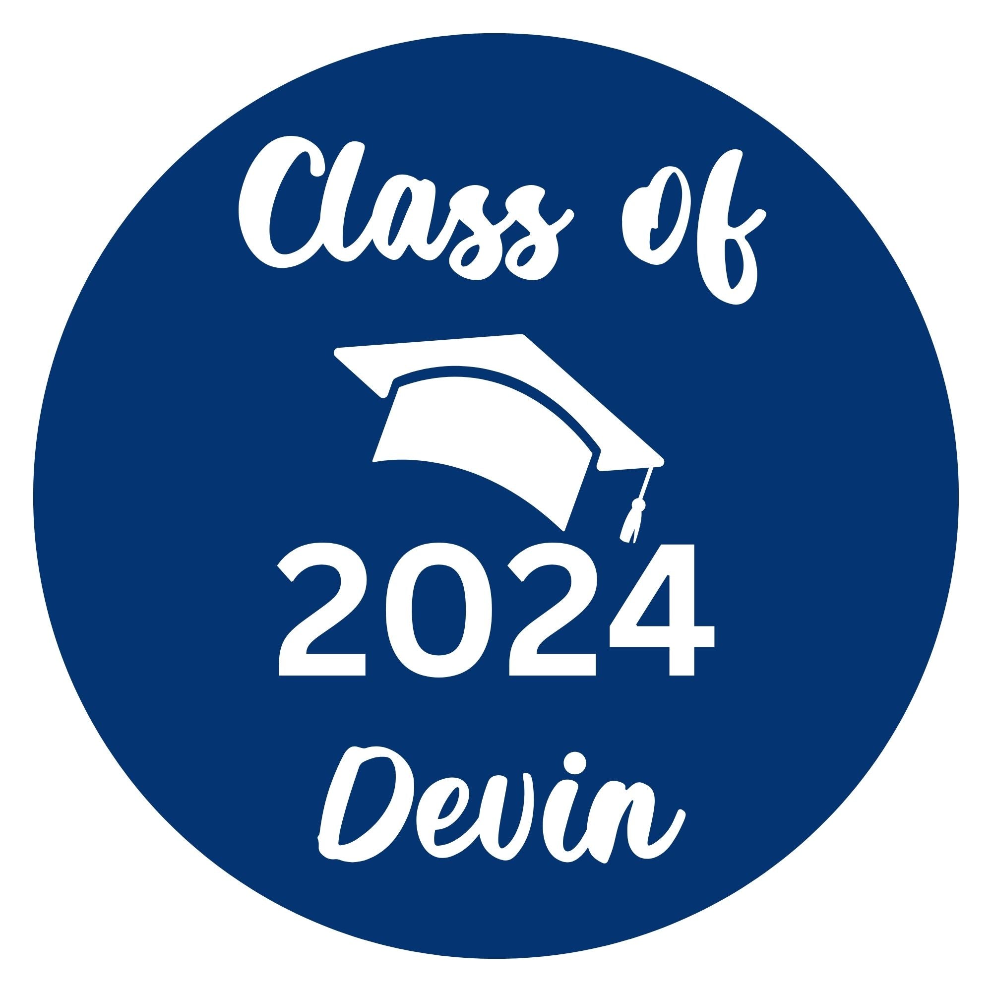 Personalized Grad Party Sticker Bundle - Class Of