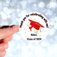 Load image into Gallery viewer, Personalized Grad Party Sticker Bundle - Cap & Diploma Thank You!
