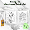 Load image into Gallery viewer, This image shows the optional coloring and activity sets that can be added to the order.
