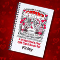 Load image into Gallery viewer, This image shows the Personalized Valentine's Day Compact 5"x7" Gift Card Book with Stickers and PVC Cover - Cupid's Brewing.
